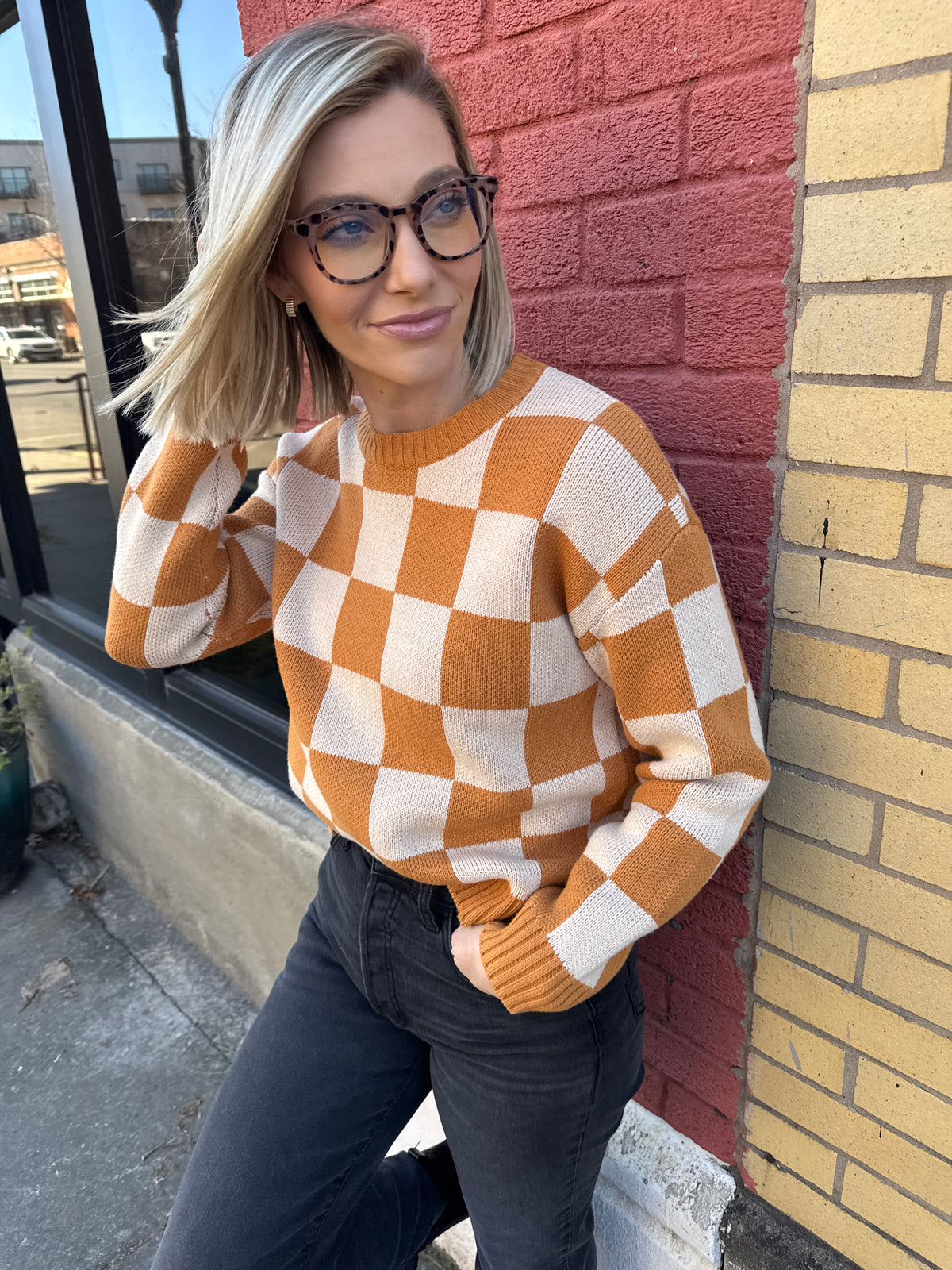 check the day sweater