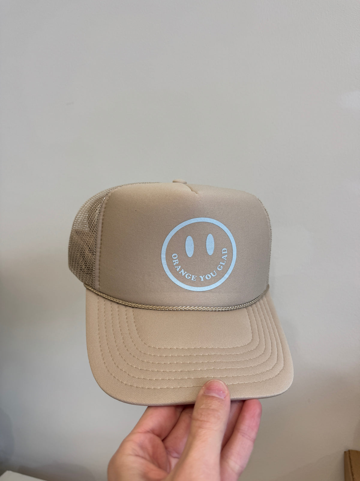 oyg tan hat blue logo