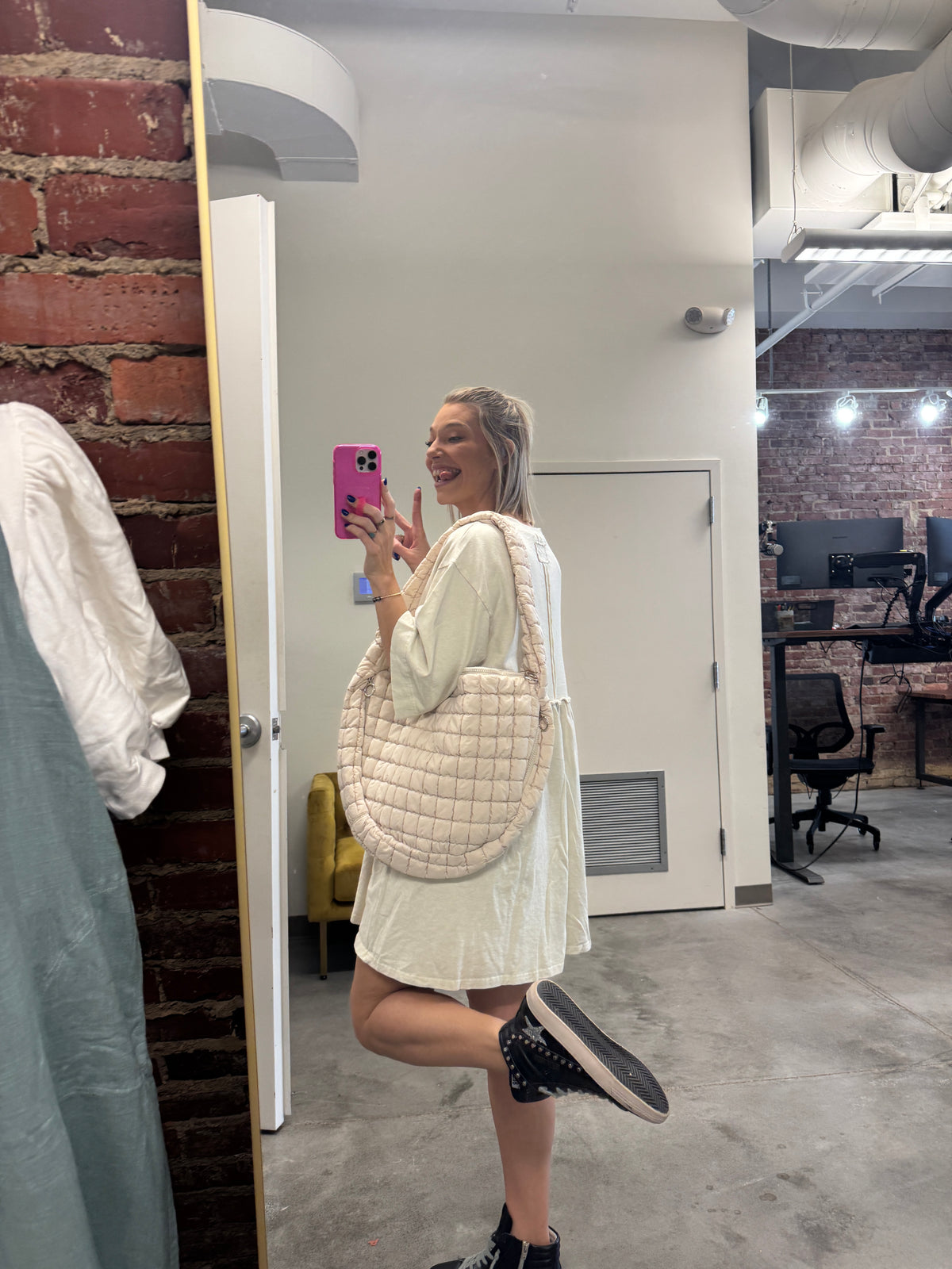 Go to bag in beige