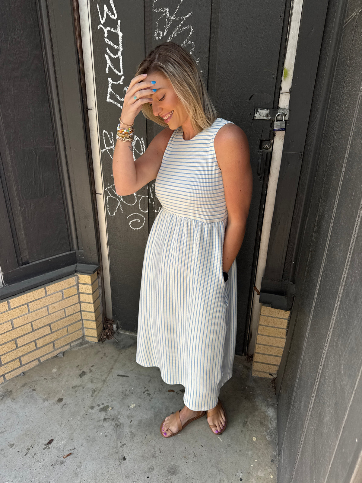 in the air midi dress