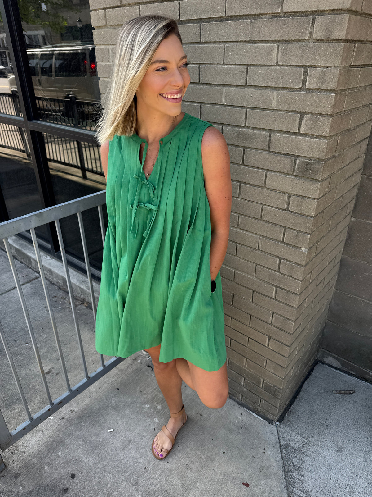 lace up dress