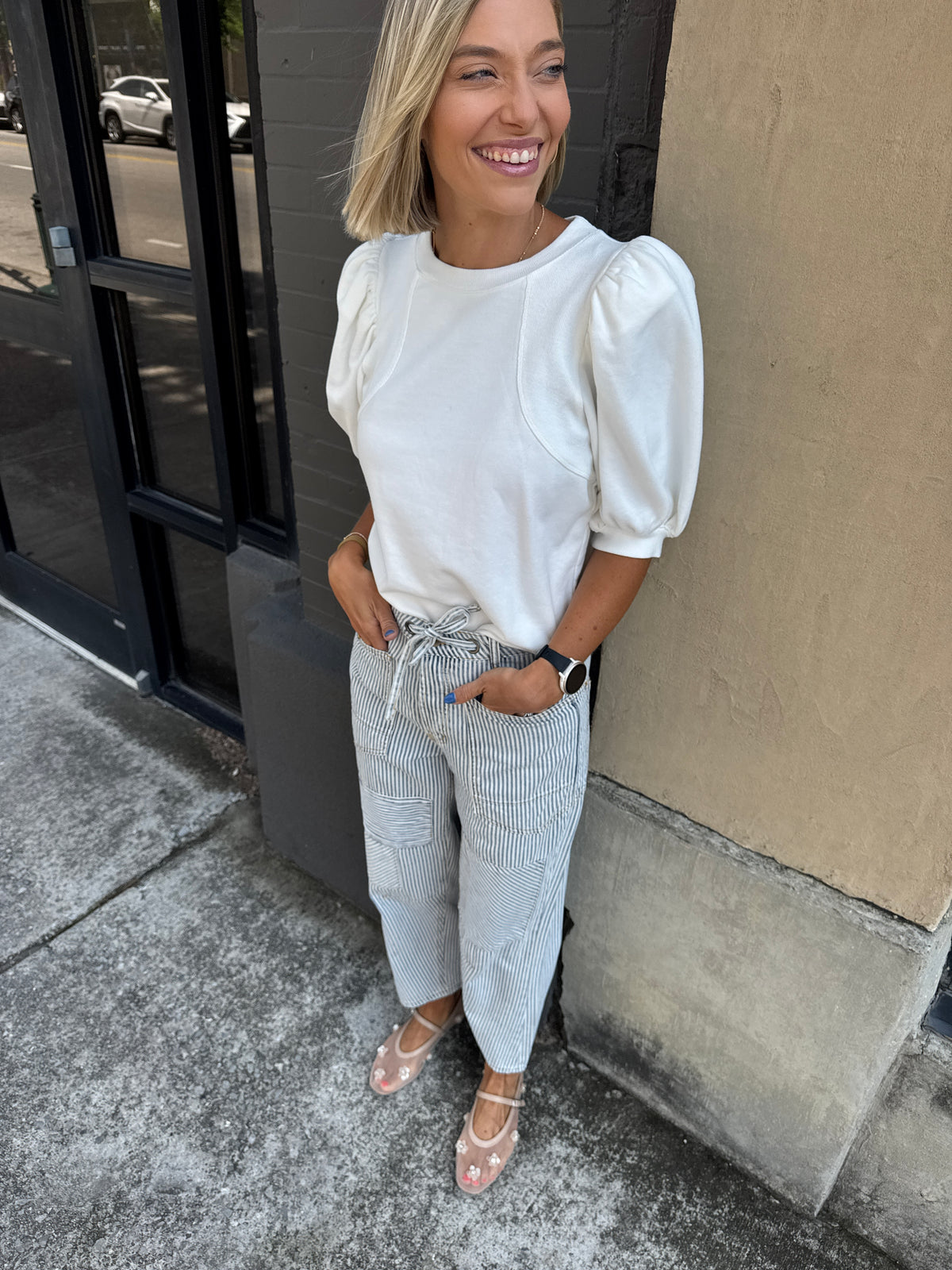 shoulder lean top