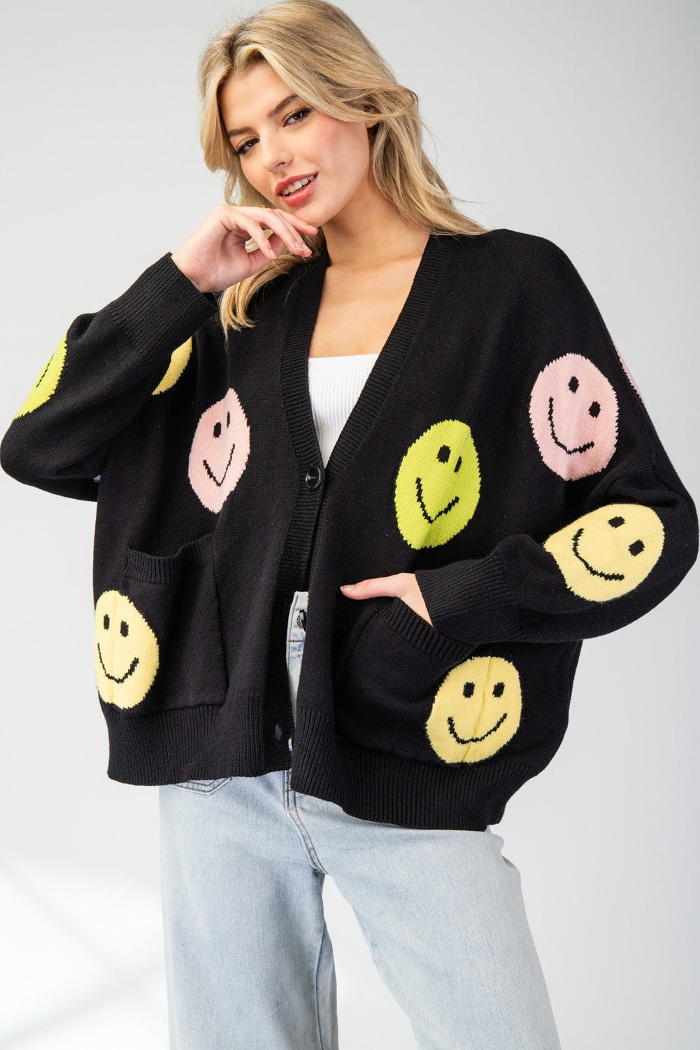 it’s all smiles cardigan