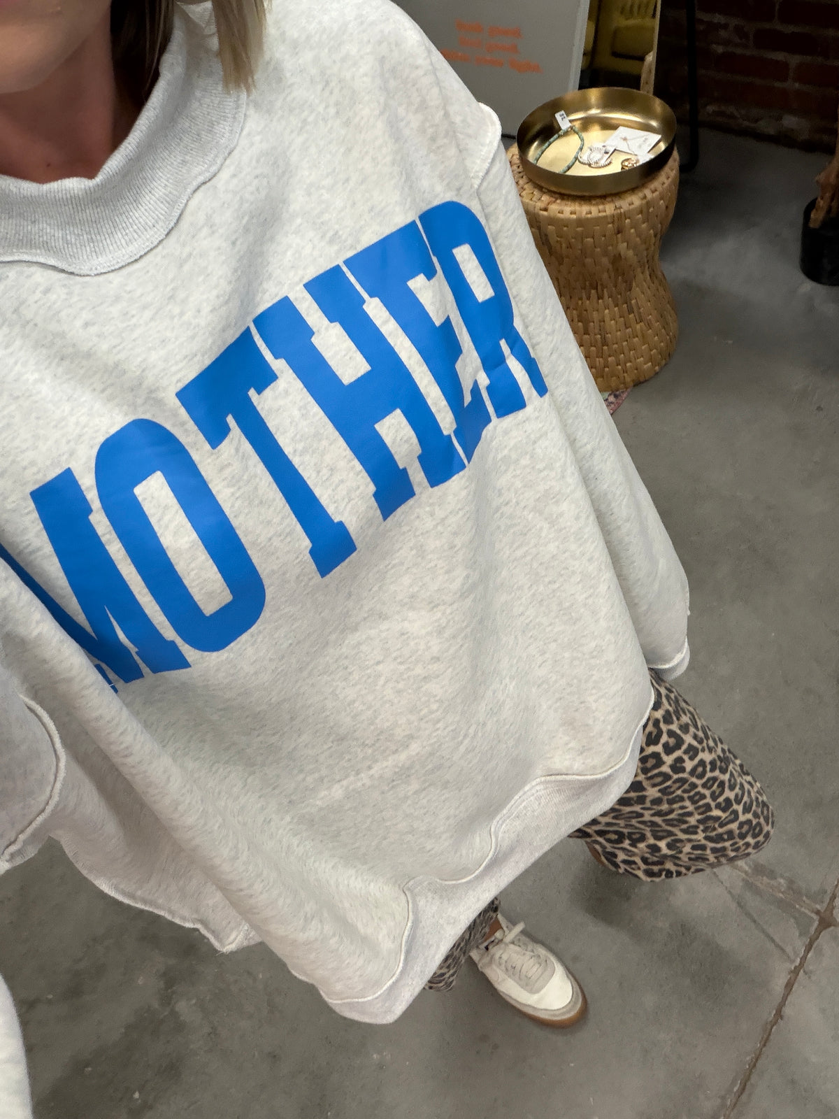 mother/cool mom mock neck