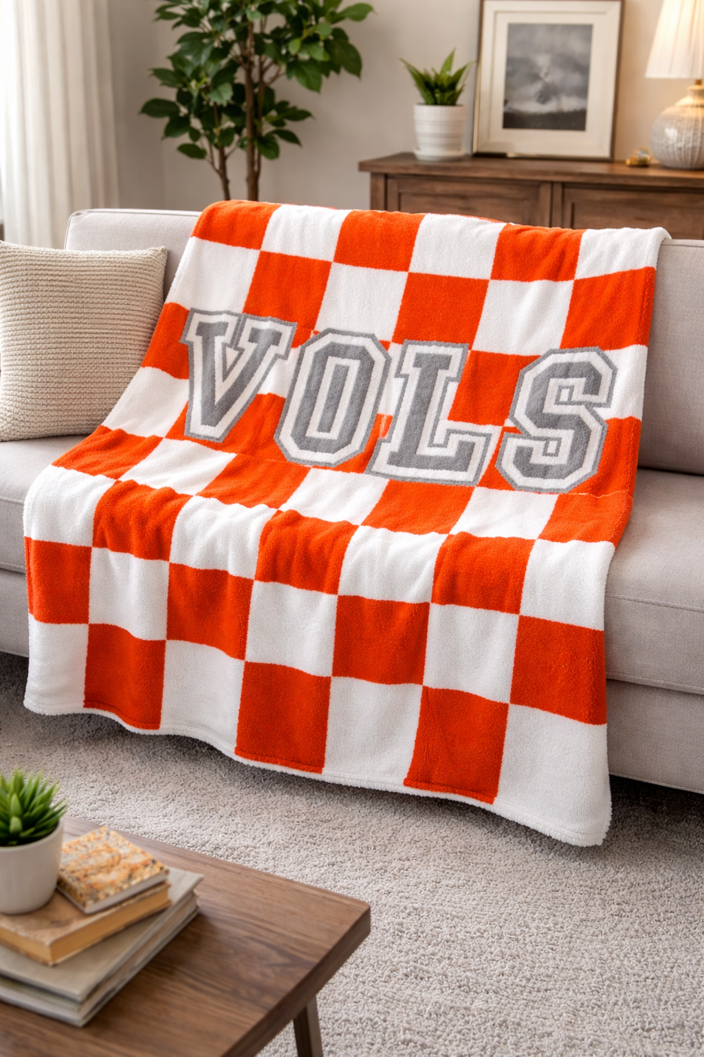 VOLS checkered blanket