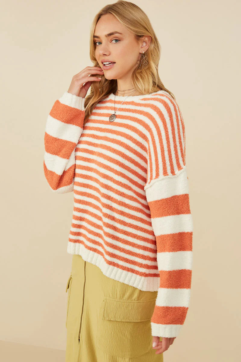 low key striped sweater