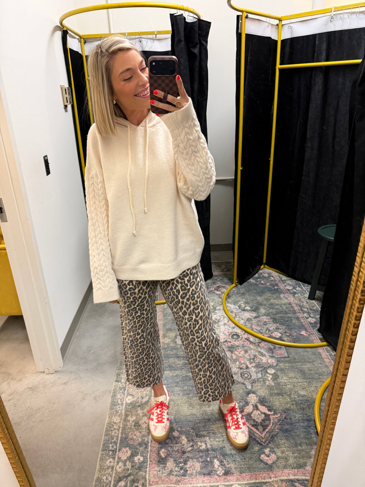 lettie leopard jeans