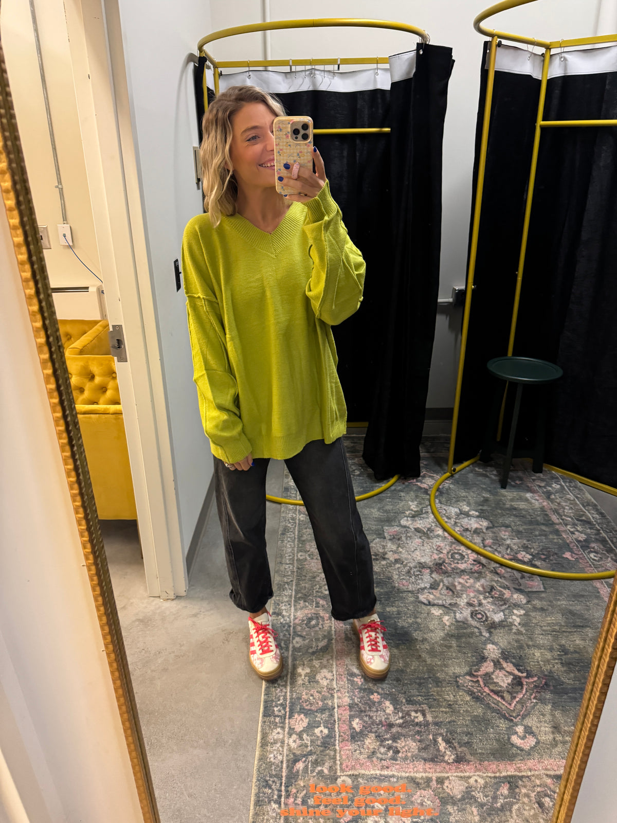 louie v-neck sweater