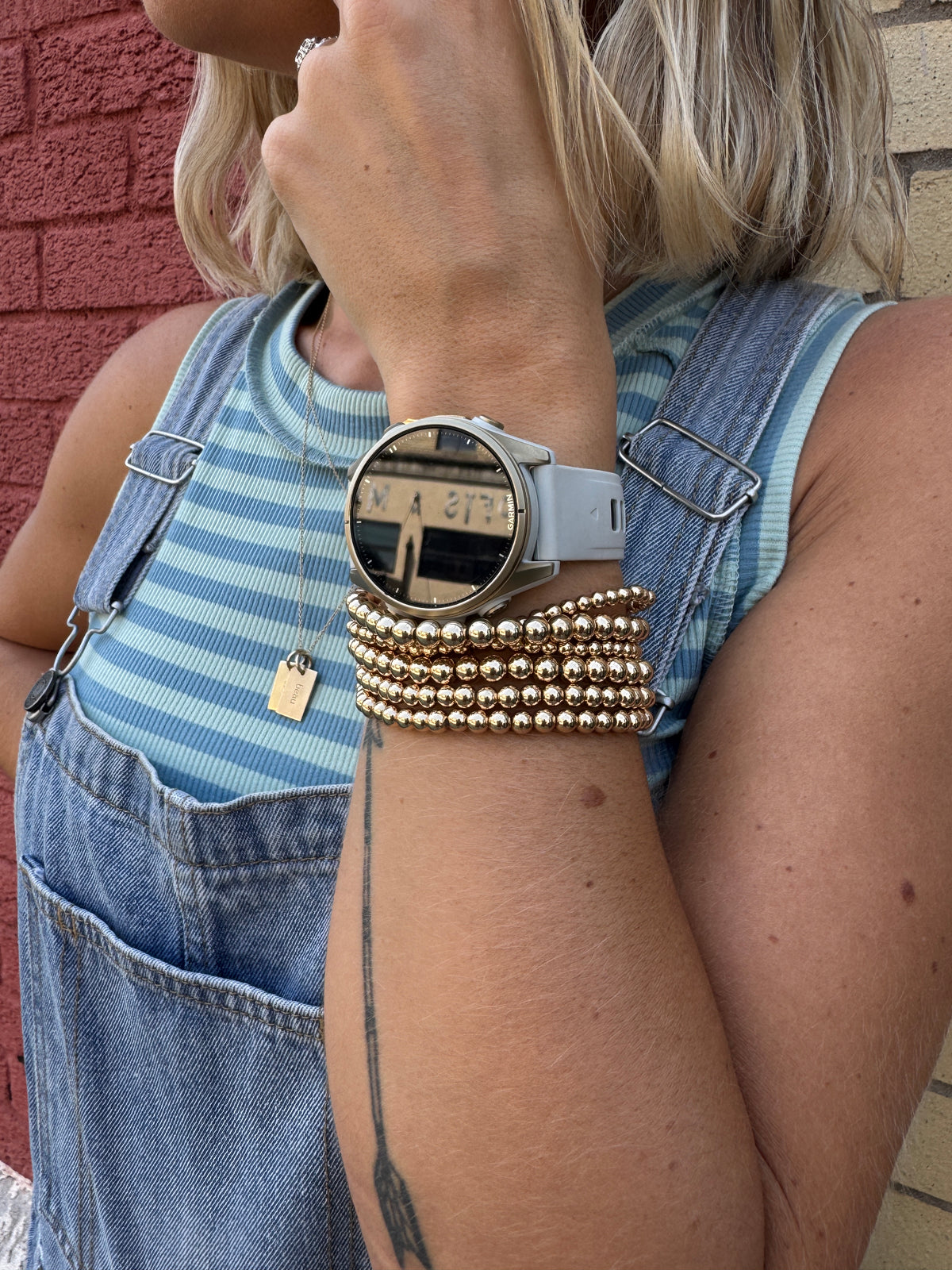 stretchy gold bracelets