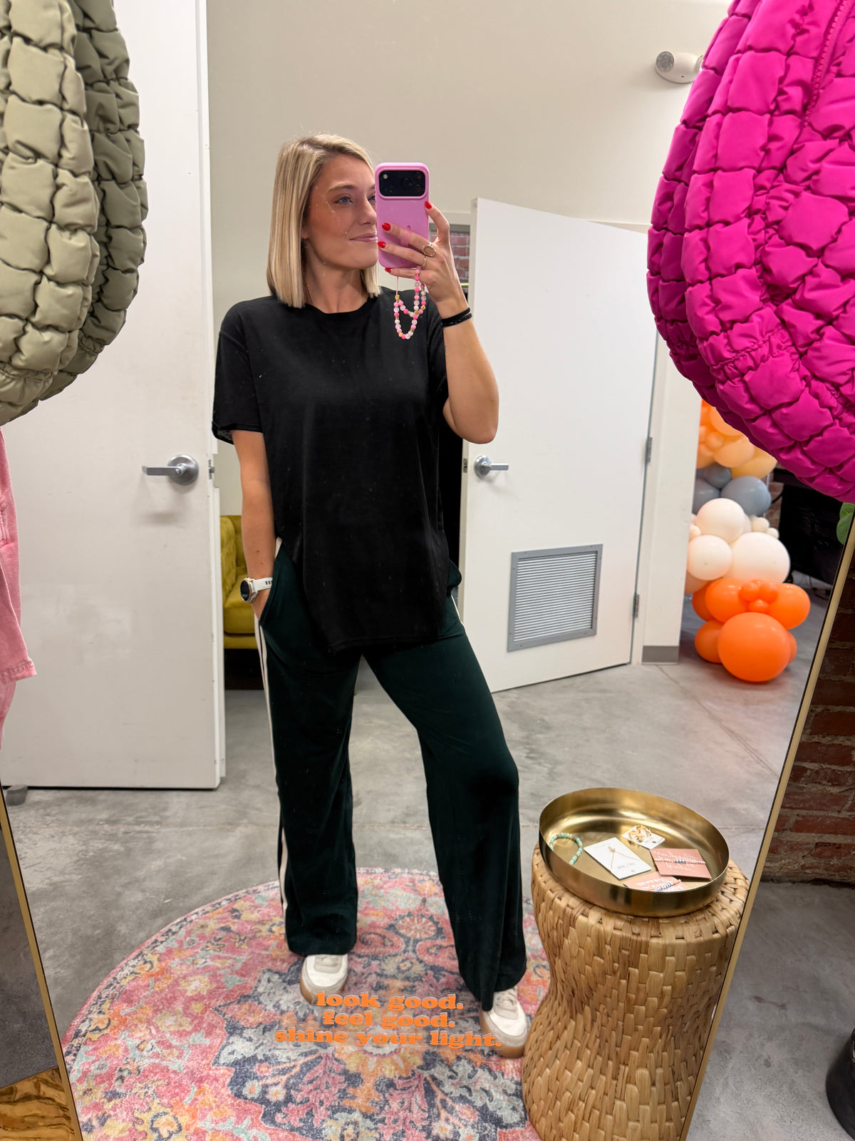 butter soft sweatpants in regency green