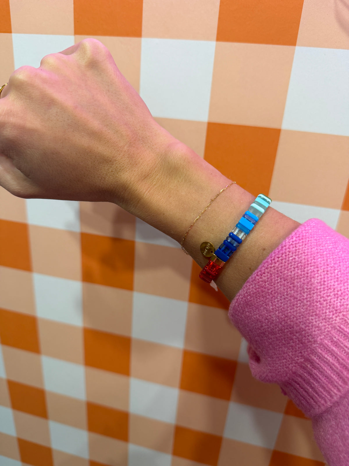 rainbow beaded bracelet