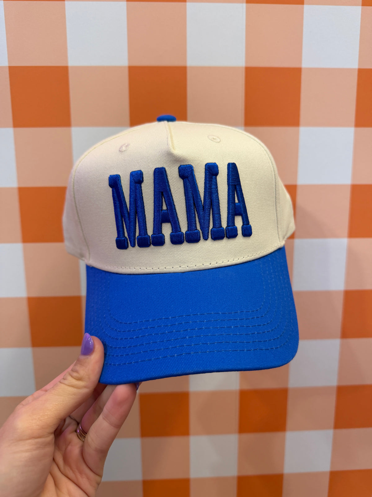 mama trucker in blue
