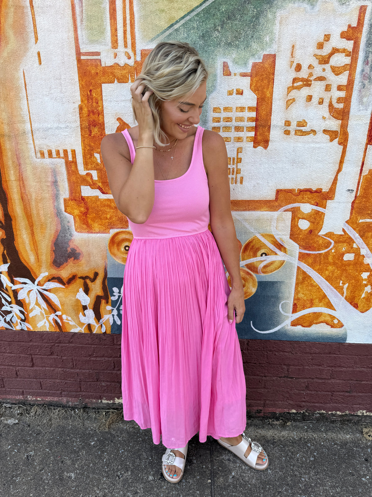 peony midi dress