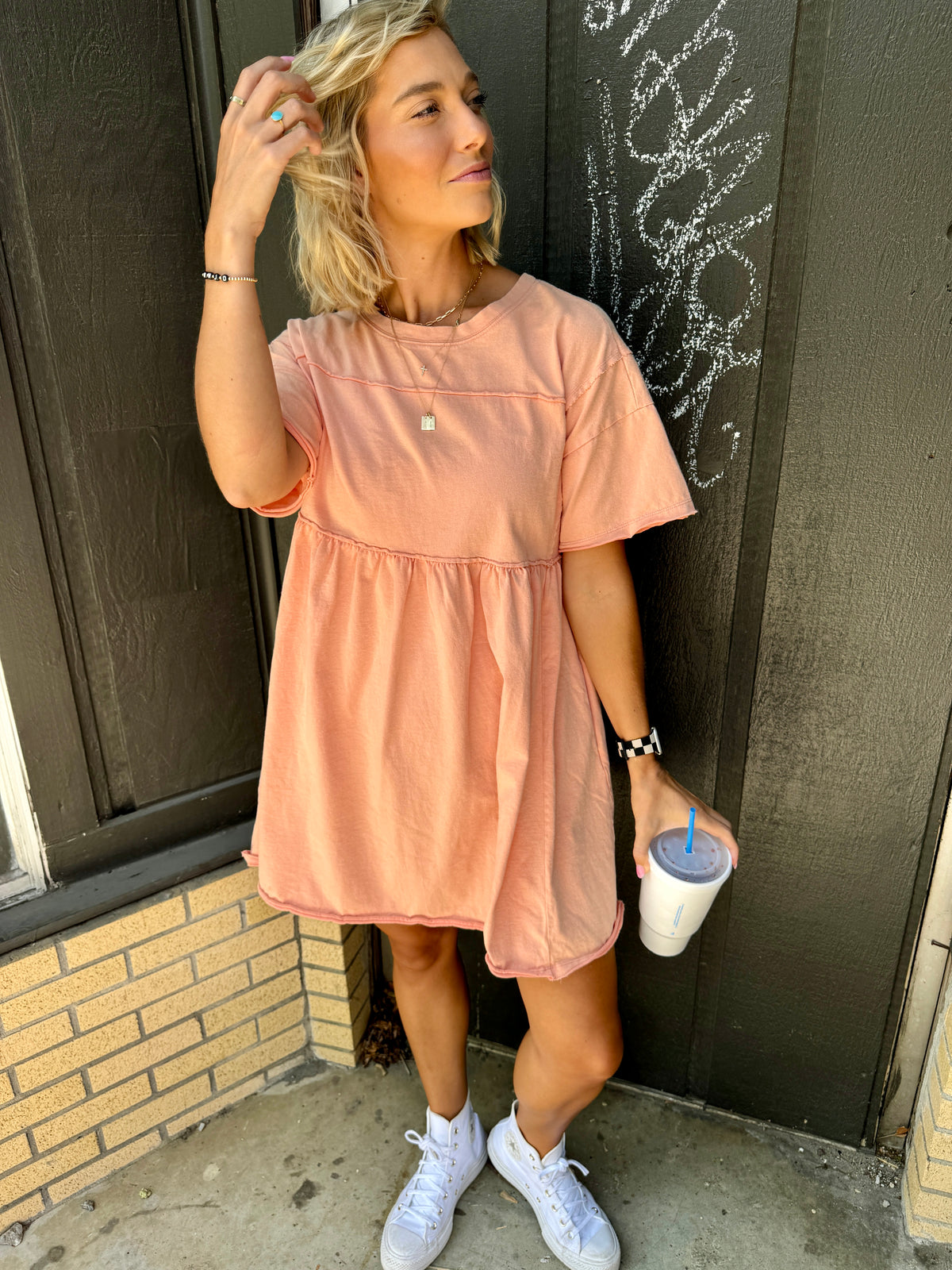 vibes t-shirt dress