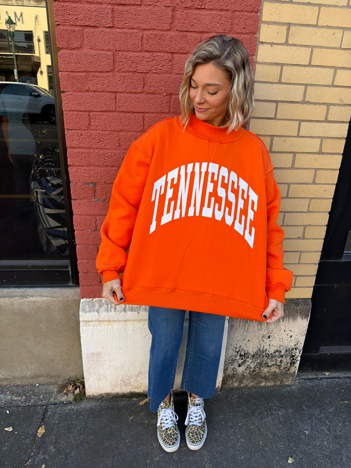 tennessee mock neck sweatshirt