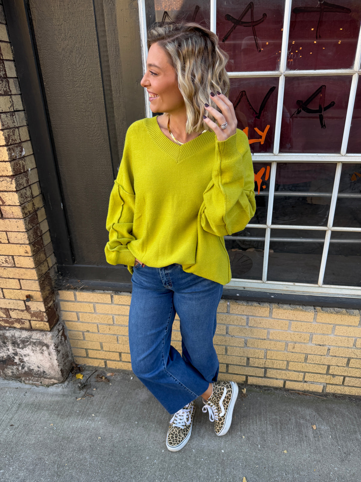 louie v-neck sweater