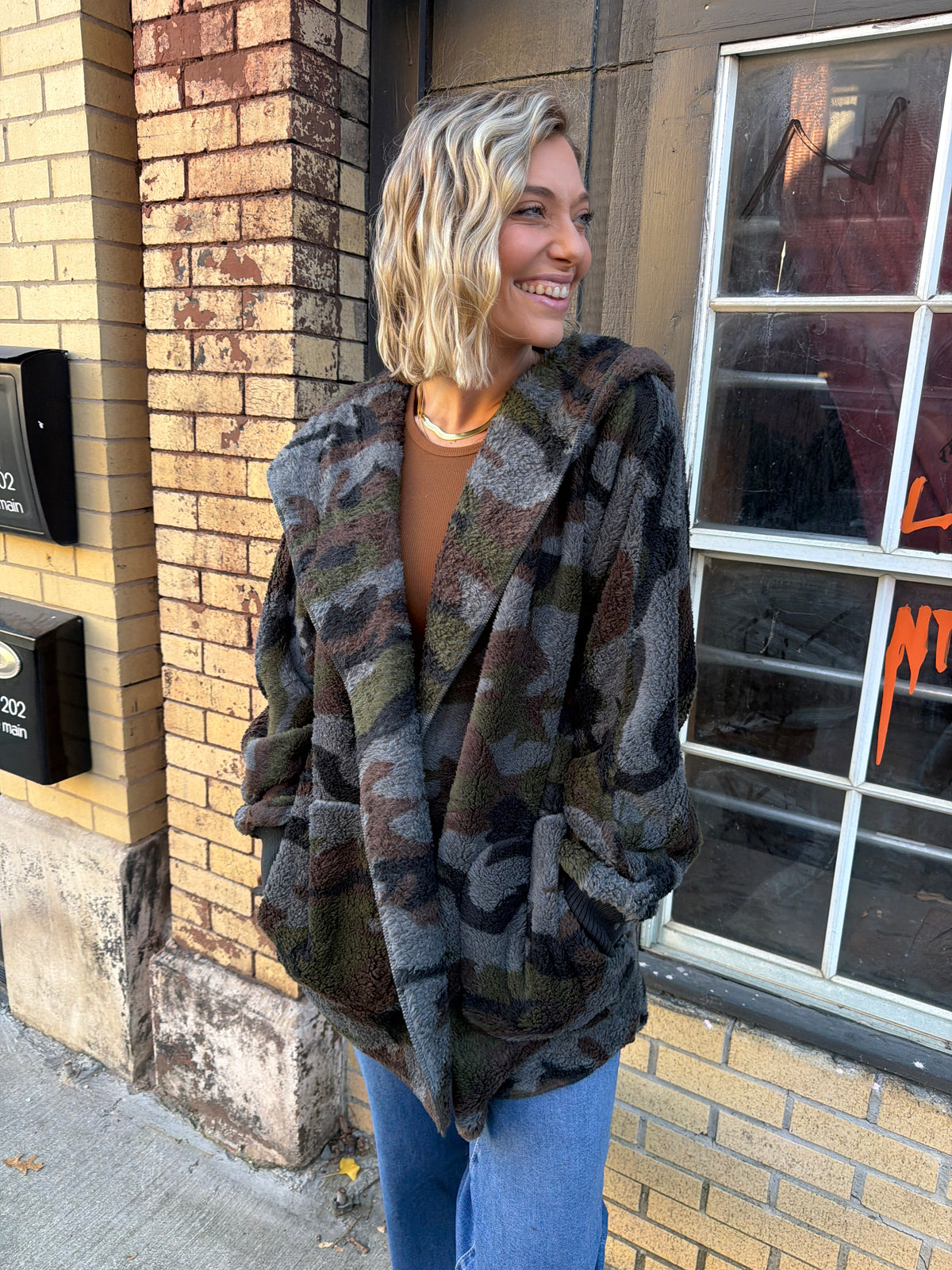 camo teddy bear jacket