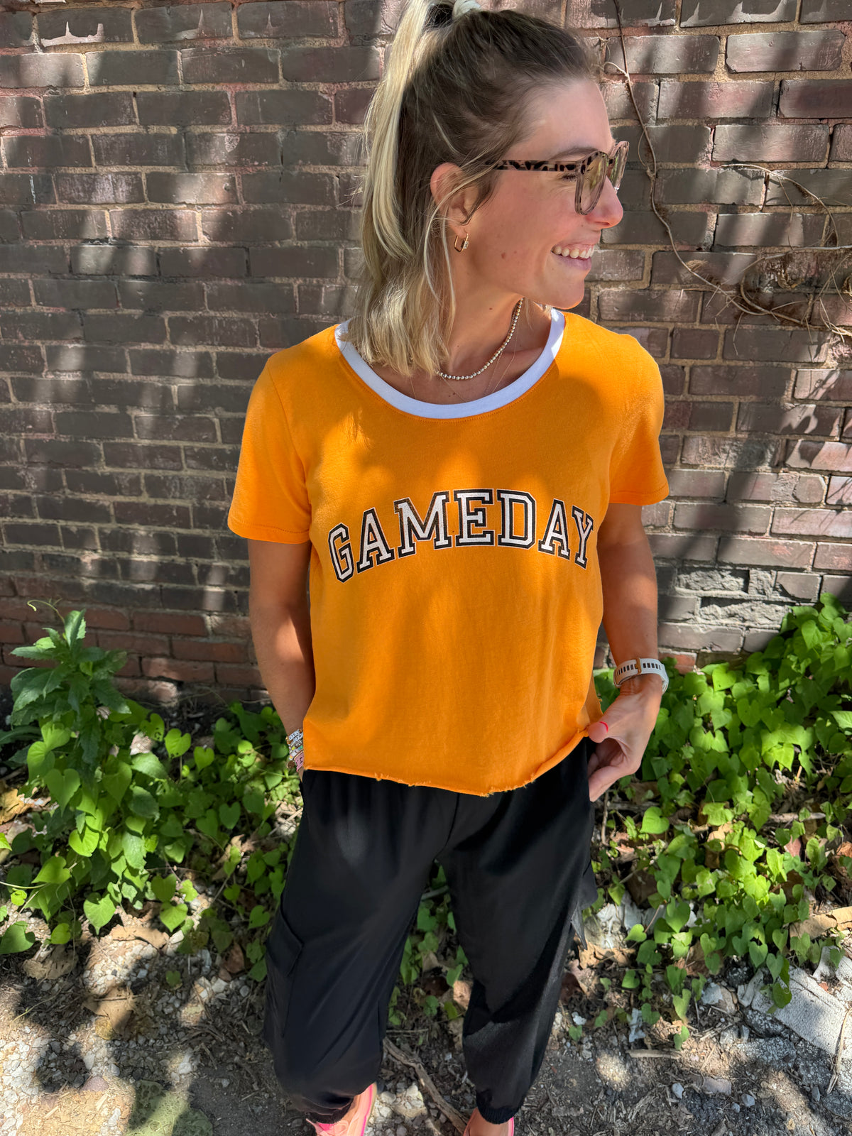 gameday crop tee