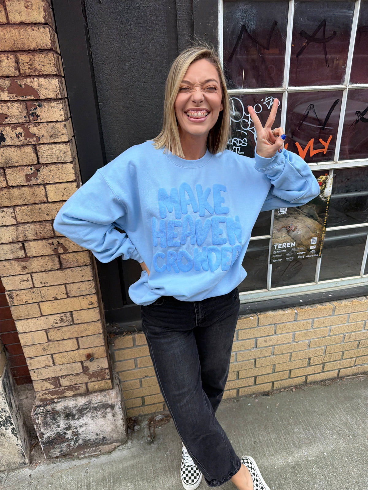 make heaven crowded sweatshirt