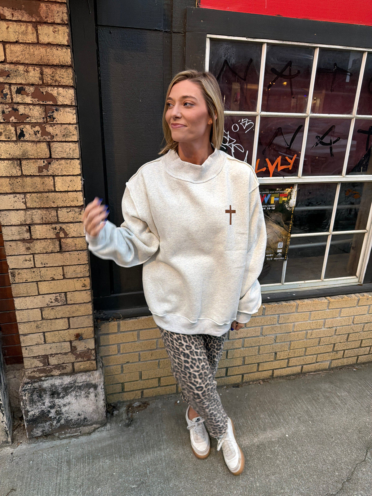 jesus saves mockneck