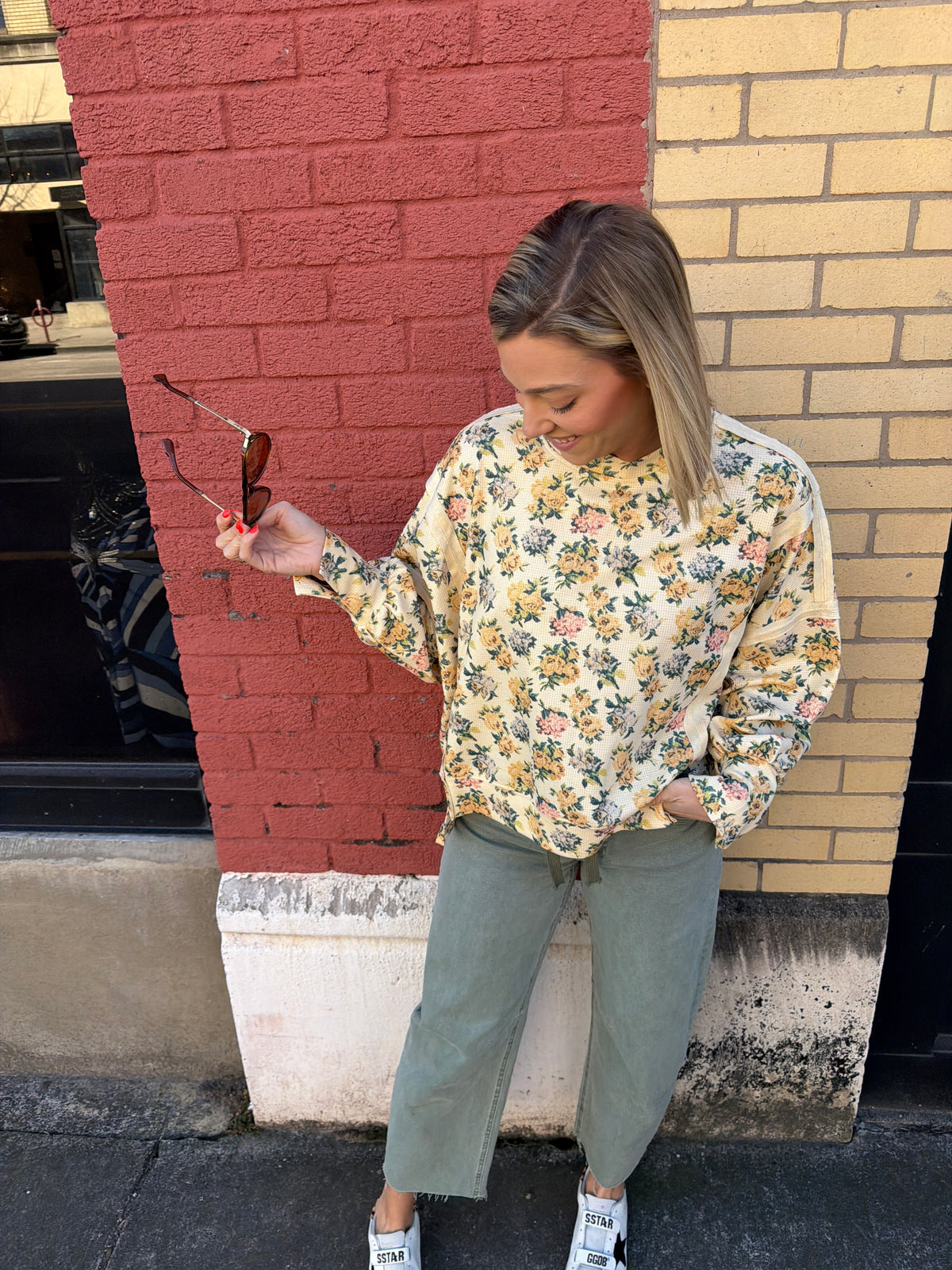 wyatt floral pullover