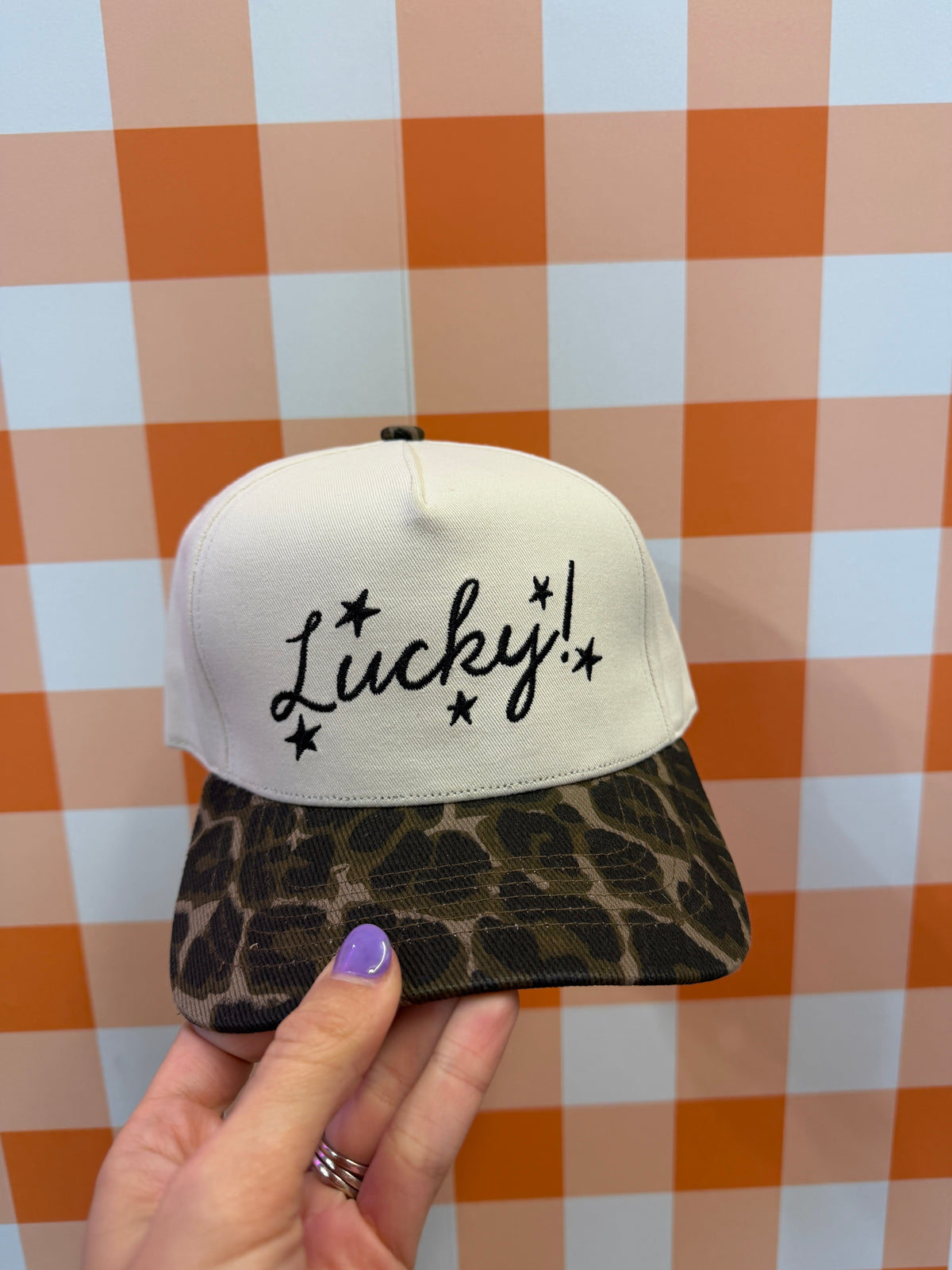 lucky stars trucker hat