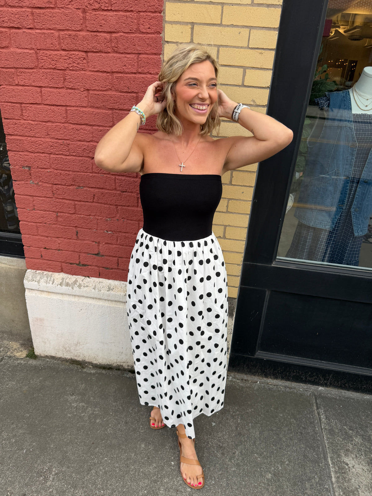 minnie strapless dress