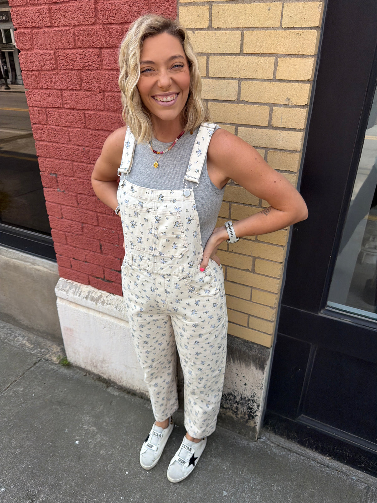 gray tank bodysuit