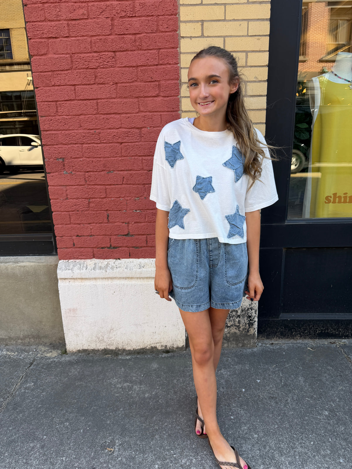 patch star tee