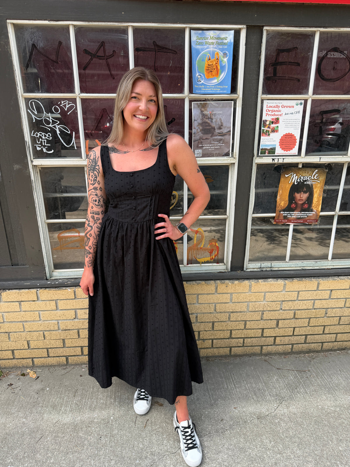 Black corset dress Large