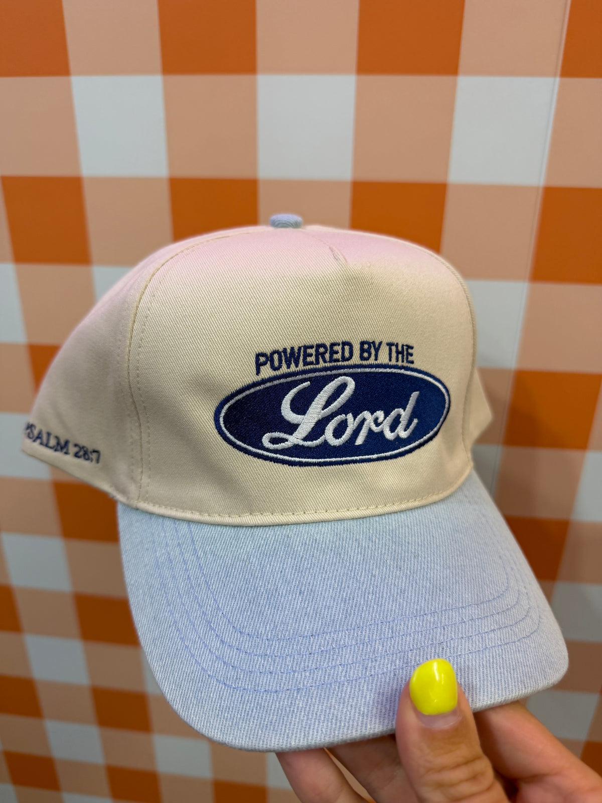 powered by trucker hat