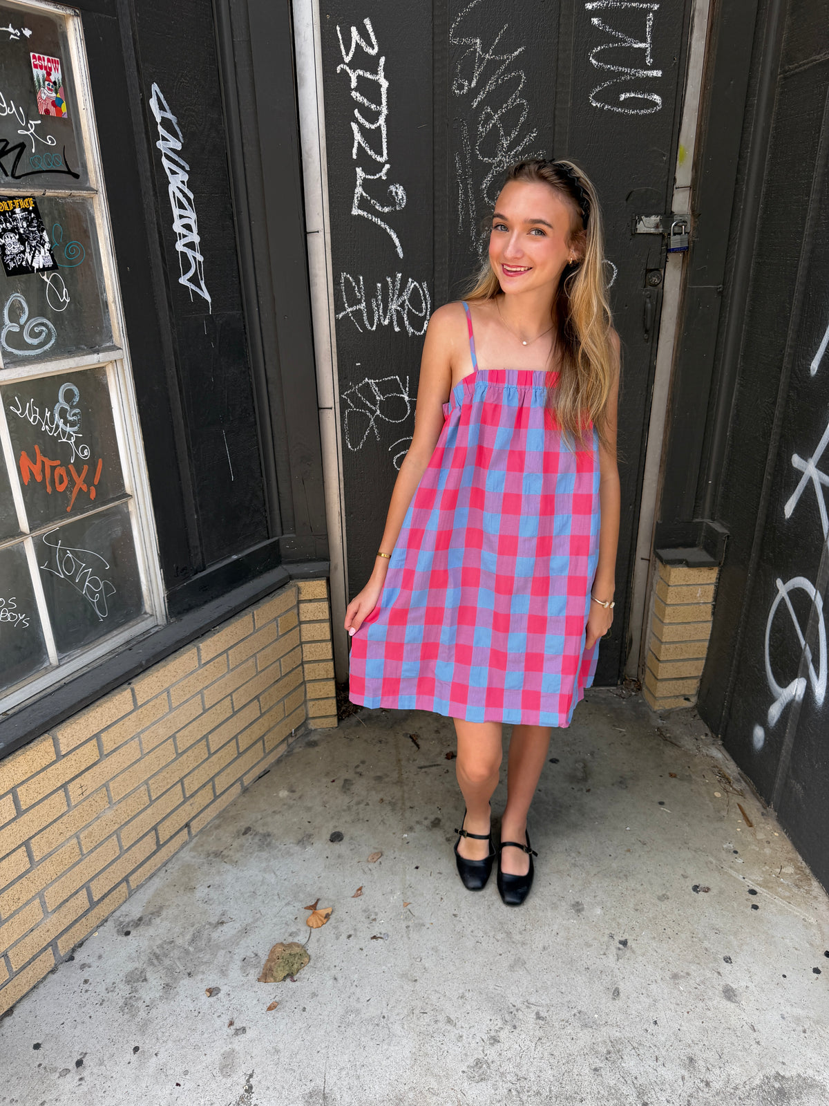 on a picnic dress