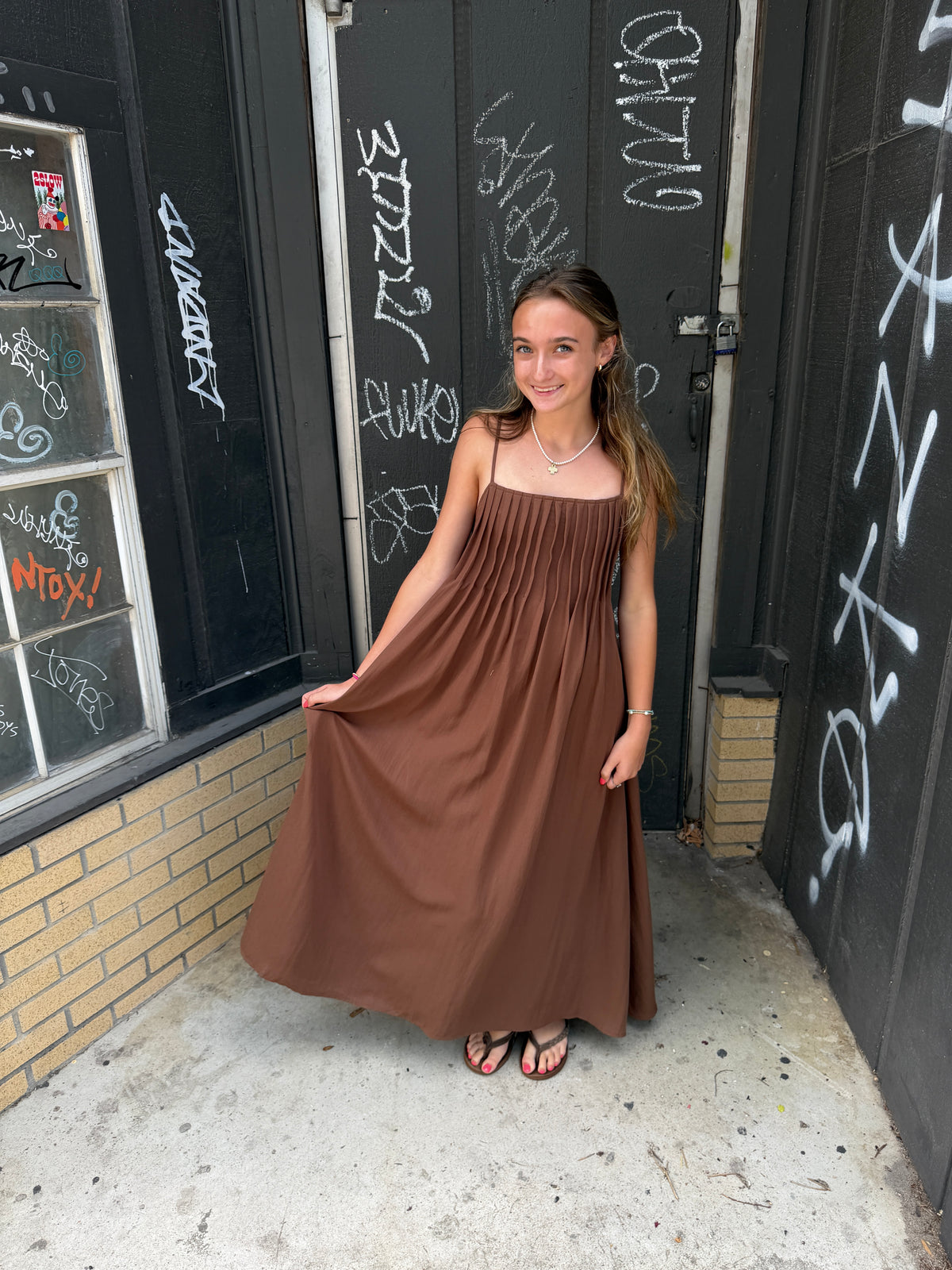 mocha breeze maxi dress