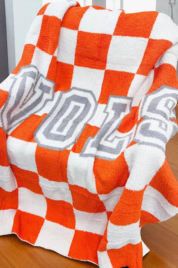 VOLS checkered blanket